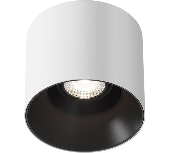 Потолочный светильник MAYTONI alfa led 15w алюминий и пластик бело-черный C064CL-01-15W4K-D-RD-WB