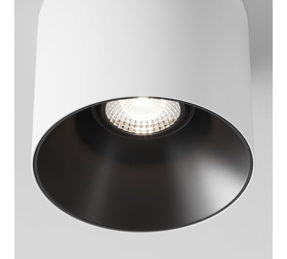 Потолочный светильник MAYTONI alfa led 15w алюминий и пластик бело-черный C064CL-01-15W4K-D-RD-WB