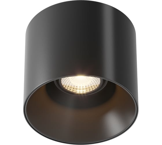 Потолочный светильник MAYTONI alfa led 15w алюминий и пластик черный C064CL-01-15W3K-D-RD-B 1