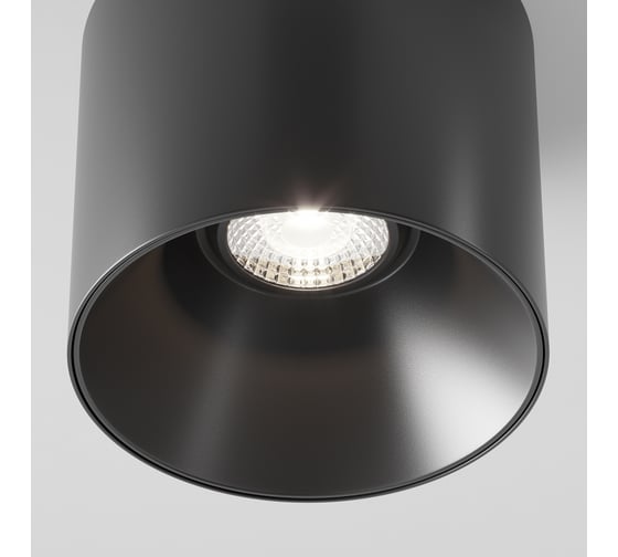 Потолочный светильник MAYTONI alfa led 15w алюминий и пластик черный C064CL-01-15W4K-D-RD-B