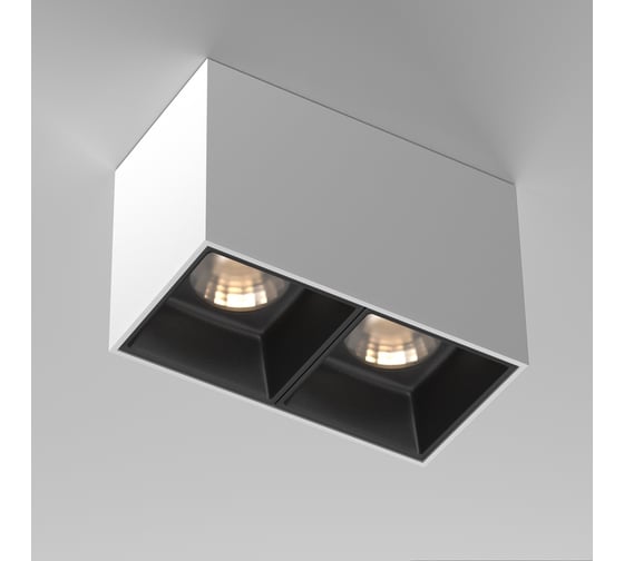 Потолочный светильник MAYTONI alfa led 24w алюминий и пластик бело-черный C065CL-02-L12W3K-W