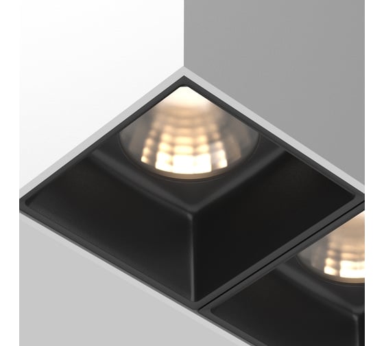 Потолочный светильник MAYTONI alfa led 24w алюминий и пластик бело-черный C065CL-02-L12W3K-W