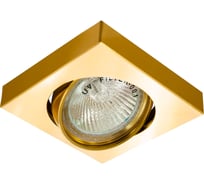 Встраиваемый потолочный светильник FERON DL163, MR16, 50W, G5.3, золото 17956
