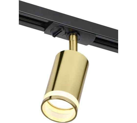 Светильник трековый поворотный IEK 4116 декор. GU10 золото LT-USB0-4116-GU10-1-K22