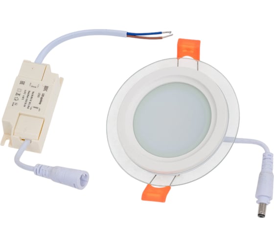Светильник LED IEK ДВО 1620 со стекл. круг 6Вт 4000К IP20 LDVO0-1620-06-4000-K01