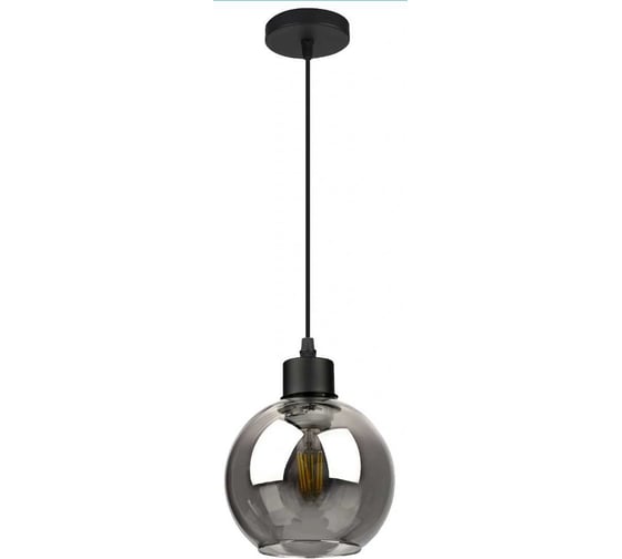 Люстра De Fran LP-4300, Е27 40Вт, серия ВЕГА BK черный с дымчатым стеклом LP-4300 BK 1