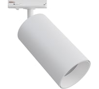 Светильник светодиодный, трековый, однофазный Apeyron 25Вт, 2000лм, 4000К, 35, IP20, Φ74x140x205мм, белый, алюминий, с адаптером 25-05