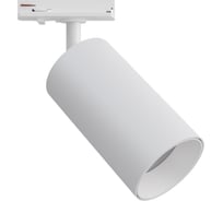Светильник светодиодный, трековый, однофазный Apeyron 18Вт, 1440лм, 4000К, 35, IP20, Φ66x120x185мм, белый, алюминий, с адаптером 25-03
