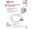 Встраиваемая светодиодная панель с подсветкой IN HOME RLP-BL 16Вт, 230В, 4000К, 960Лм, 195мм, белая, IP20 4690612032979 4