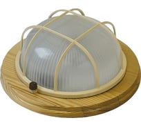 Светильник круг с решеткой клен APEYRON IP54, Е27, 60Вт НБО03-60-012