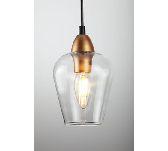 Подвес Rivoli Fresco P1 черный с золотом 1 E14 40W Б0044370