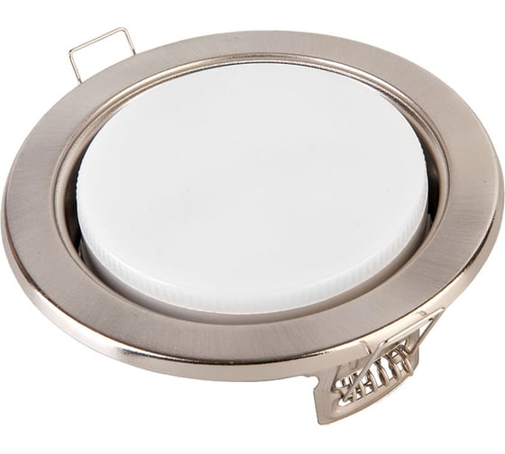 Встраиваемый светильник General Lighting Systems GX53, 108х38мм, сатин-никель, IP20 GCL-GX53-H38-SN 431700 1