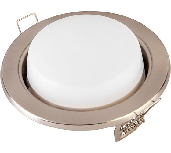Встраиваемый светильник General Lighting Systems GX53, 108х38мм, сатин-никель, IP20 GCL-GX53-H38-SN 431700