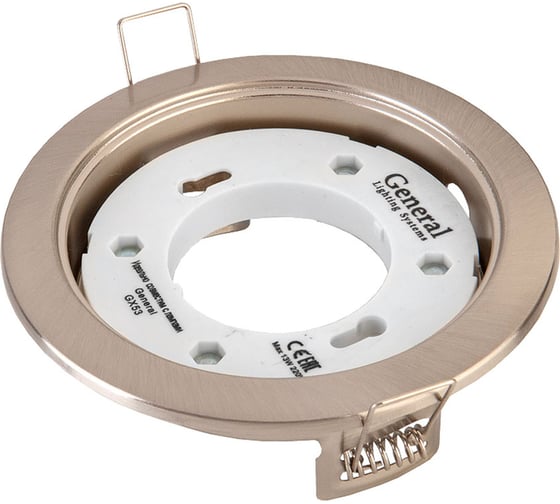 Встраиваемый светильник General Lighting Systems GX53, 108х38мм, сатин-никель, IP20 GCL-GX53-H38-SN 431700