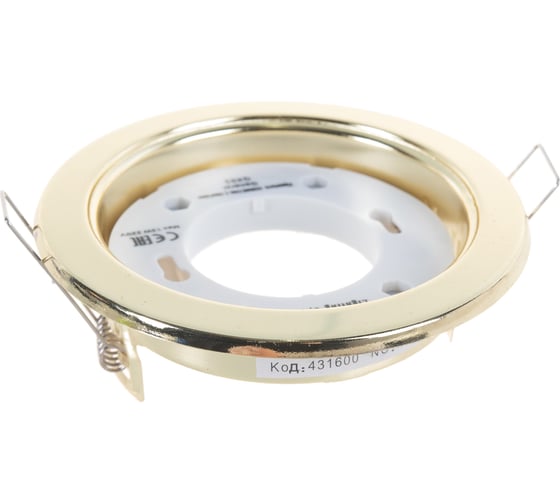 Встраиваемый светильник General Lighting Systems GX53, 108х38мм, золото, IP20 GCL-GX53-H38-G 431600