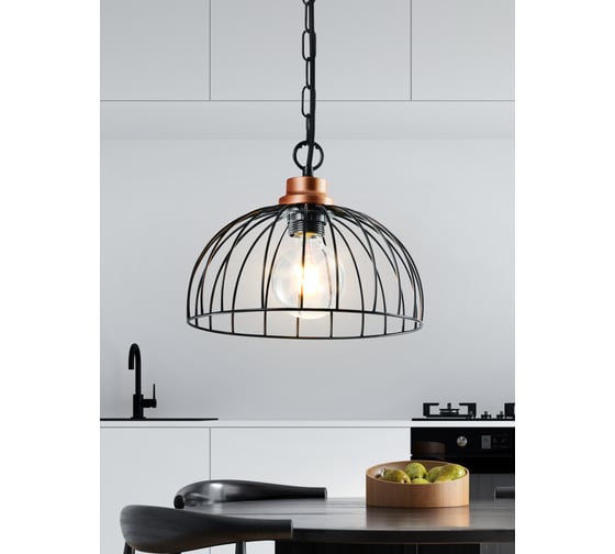 Подвес Rivoli Agarola P1 черный E27 1 40W Б0045284