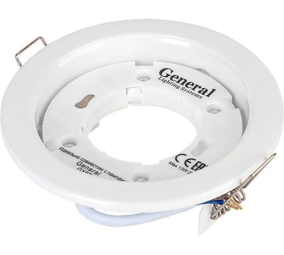 Встраиваемый светильник General Lighting Systems GX53, 108х38мм, белый, IP20 GCL-GX53-H38-W 431400