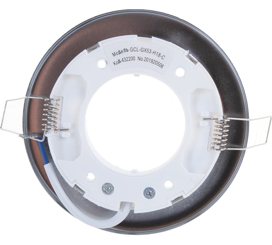 Встраиваемый светильник General Lighting Systems с термокольцом GX53, 100х18мм, хром, IP20, GCL-GX53-H18-C 432200