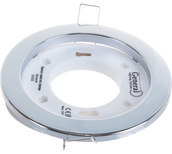 Встраиваемый светильник General Lighting Systems с термокольцом GX53, 100х18мм, хром, IP20, GCL-GX53-H18-C 432200