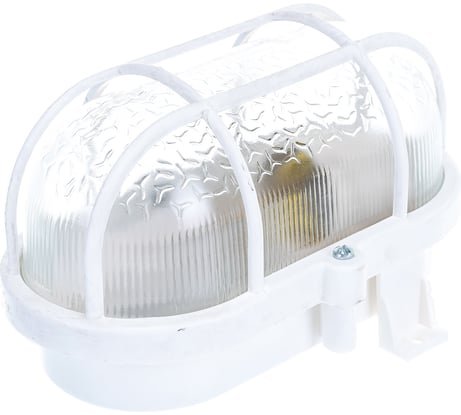 Светильник с решеткой APEYRON овал, белый, корпус ПАТС, НБП01-60-002белс/р