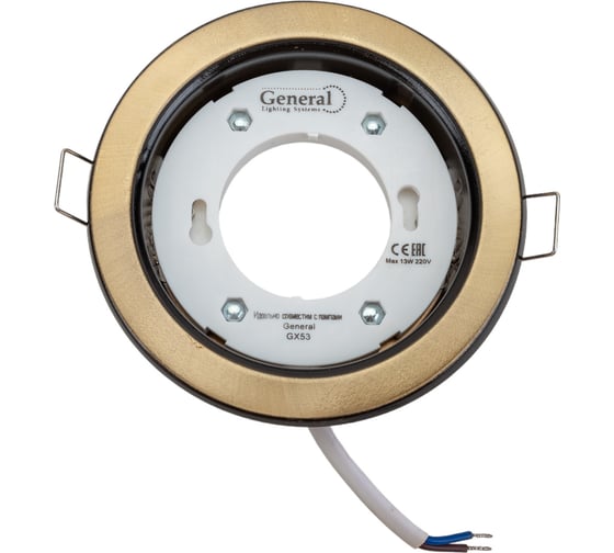 Встраиваемый светильник General Lighting Systems GX53, 108х38мм, античный зеленый, IP20, 2шт GCL-2GX53-H38-GA 689260