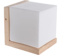 Декоративный настенный светильник APEYRON деревянная подставка, куб 16-01