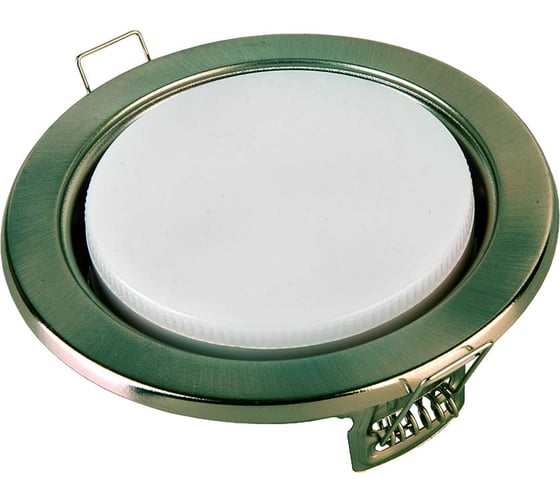 Встраиваемый светильник General Lighting Systems GX53, 108х38мм, античный зеленый, IP20, 10шт GCL-10GX53-H38-GA 689190
