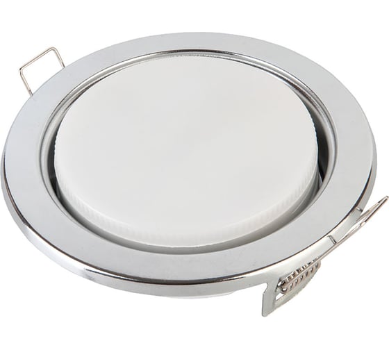 Встраиваемый светильник General Lighting Systems с термокольцом GX53, 100х18мм, хром, IP20, 2шт GCL-2GX53-H18-C 689130