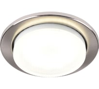 Встраиваемый светильник General Lighting Systems с термокольцом GX53, 100х18мм, сатин-никель, IP20, 10шт GCL-10GX53-H18-SN 689110
