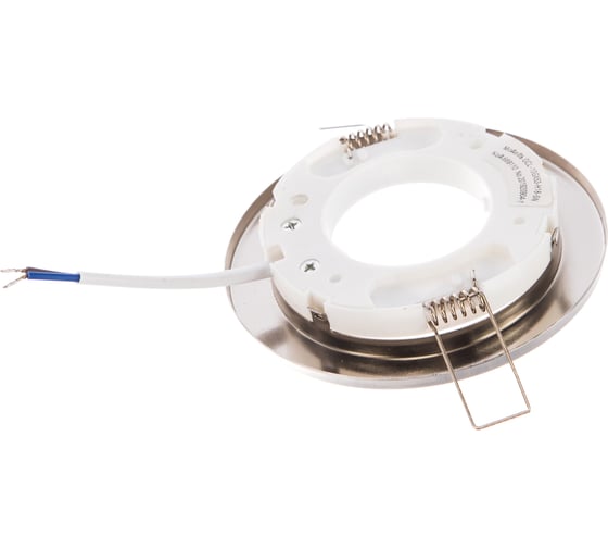 Встраиваемый светильник General Lighting Systems с термокольцом GX53, 100х18мм, сатин-никель, IP20, 10шт GCL-10GX53-H18-SN 689110