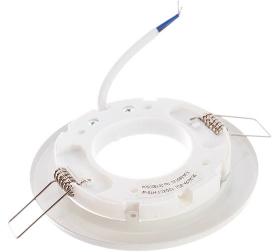 Встраиваемый светильник General Lighting Systems с термокольцом GX53, 100х18мм, IP20, белый, 10шт GCL-10GX53-H18-W 689120