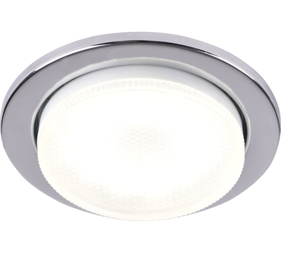 Встраиваемый светильник General Lighting Systems с термокольцом GX53, 100х18мм, хром, IP20, 10шт GCL-10GX53-H18-C 689000 1