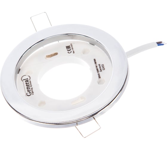 Встраиваемый светильник General Lighting Systems с термокольцом GX53, 100х18мм, хром, IP20, 10шт GCL-10GX53-H18-C 689000