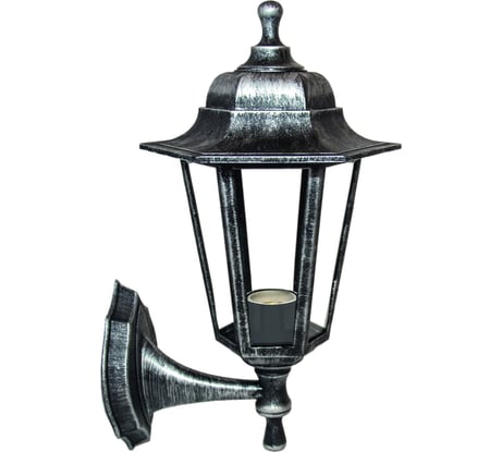 Настенный светильник-фонарь APEYRON серебряный 6-гранный прозрачное стекло 11-99СЕР