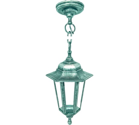 Подвесной светильник-фонарь APEYRON серебро 6-гранный прозрачное стекло 11-98СЕР