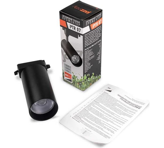 Светильник Jazzway светодиодный трековый PTR 0724 Agro White (белое свечение) 24Вт 38град. BL IP40 для растений полный спектр черный 5051393 1