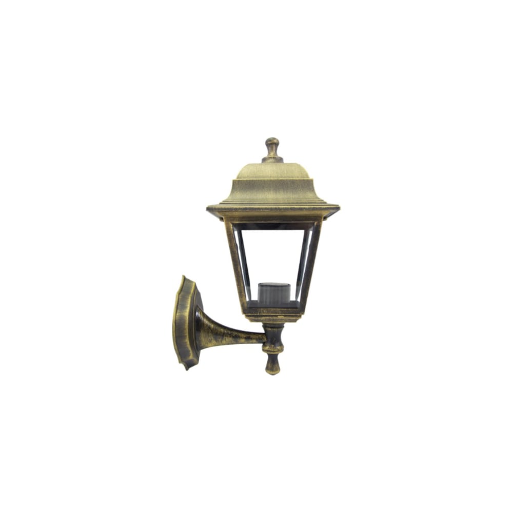 Настенный светильник-фонарь APEYRON бронза, 4-х гранный, прозрачное .