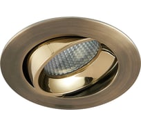 Встраиваемый светильник Citilux Альфа бронза+золото LED 7Wх3500K CLD001NW6