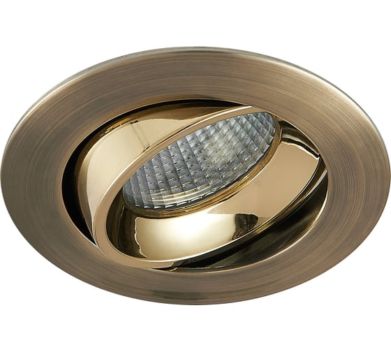 Встраиваемый светильник Citilux Альфа бронза+золото LED 7Wх3500K CLD001NW6