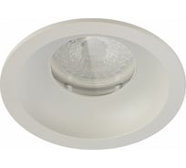 Светильник встраиваемый влагозащищенный ЭРА WR4 SWH под лампу MR16 GU5.3 IP44 белый матовый Б0061185