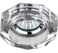 Встраиваемый светильник под лампу ЭРА MR16 DK6 CH/SL 12V/220V, 50W, GU5,3 хром/зеркальный C0045756