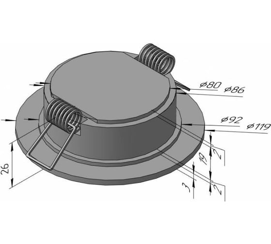 Светодиодный светильник Светкомплект SDAL-DP R 09 9W WH 4000K SDALDPR9W