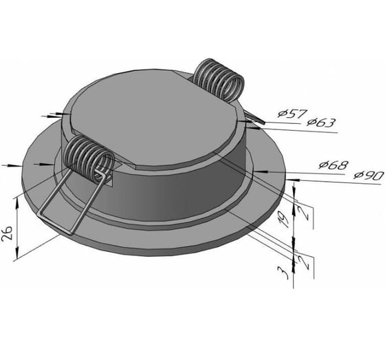 Светодиодный светильник Светкомплект SDAL-DP R 05 5W WH 4000K SDALDPR5W