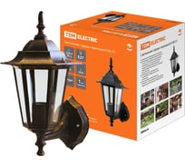 Светильник TDM ELECTRIC уличный настенный садово-парковый шестигранник, 100Вт, вверх, бронза 6100-11 SQ0330-0016