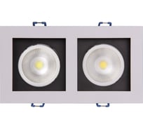 Светодиодный светильник Jazzway PSP-S 212 2х8Вт 4000К IP40 24град. ДВО карданный белый 5005655