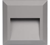 Светодиодный светильник Jazzway PST/W S124124 2Вт 4000К IP65 накладной для подсветки стен и ступеней фасадный серый 5005587