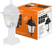 Садово-парковый светильник TDM ELECTRIC НТУ 04-60-001 четырехгранник, стойка, пластик, белый SQ0330-0735