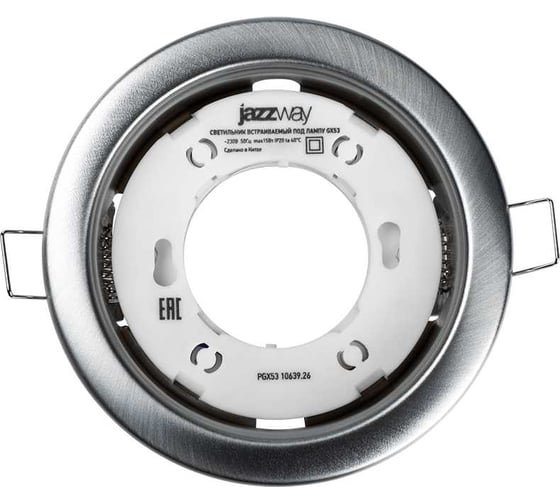 Встраиваемый точечный светильник Jazzway PGX53 10639.26 хром матовый 106х39мм 1016782