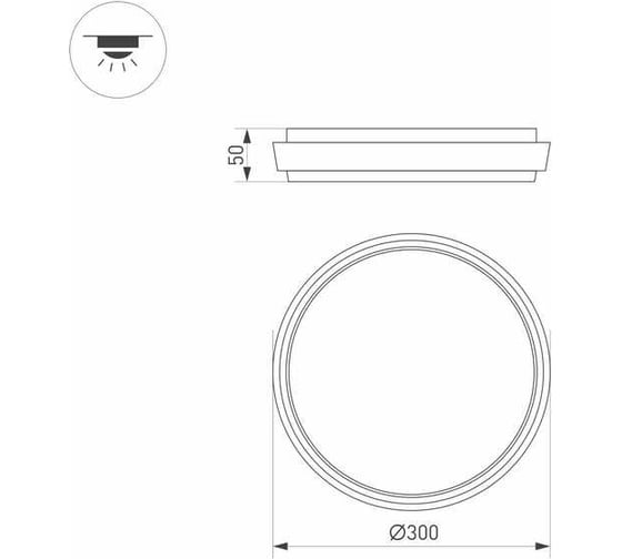 Светильник Arlight LGD-GIRO-R300-30W Day4000 1шт 032425