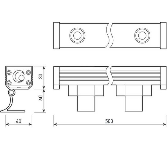 Линейный прожектор Arlight AR-LINE-500-9W Day4000 1шт 037367(1)